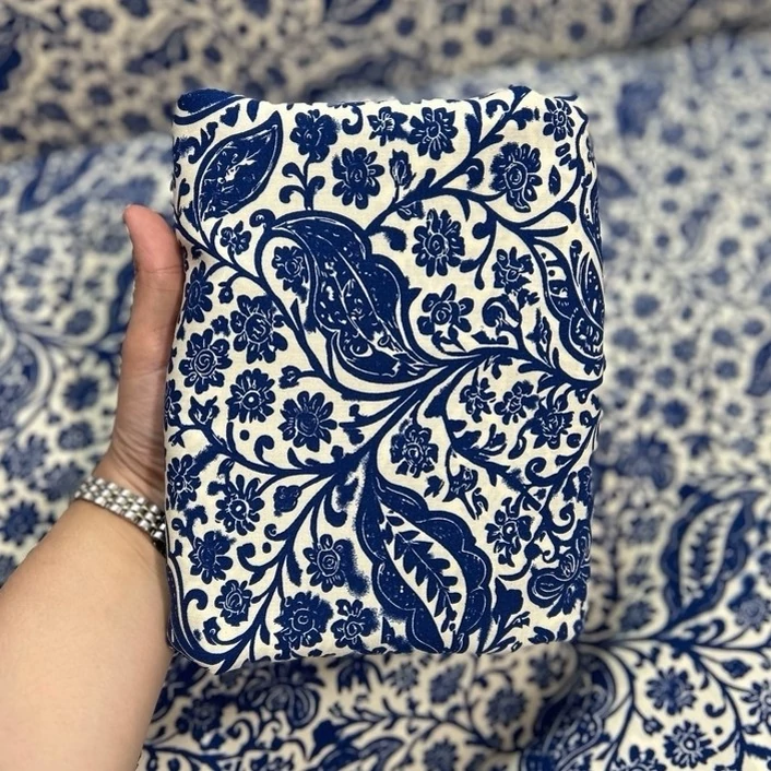 پارچه بهاره تابستانه نخی دبی (کد 227 )