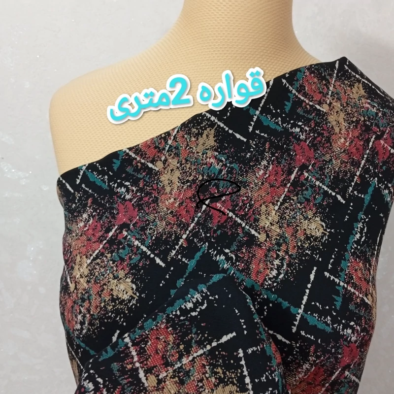 پارچه بهاره تابستانه نخی نخ آلمان (کد 208)