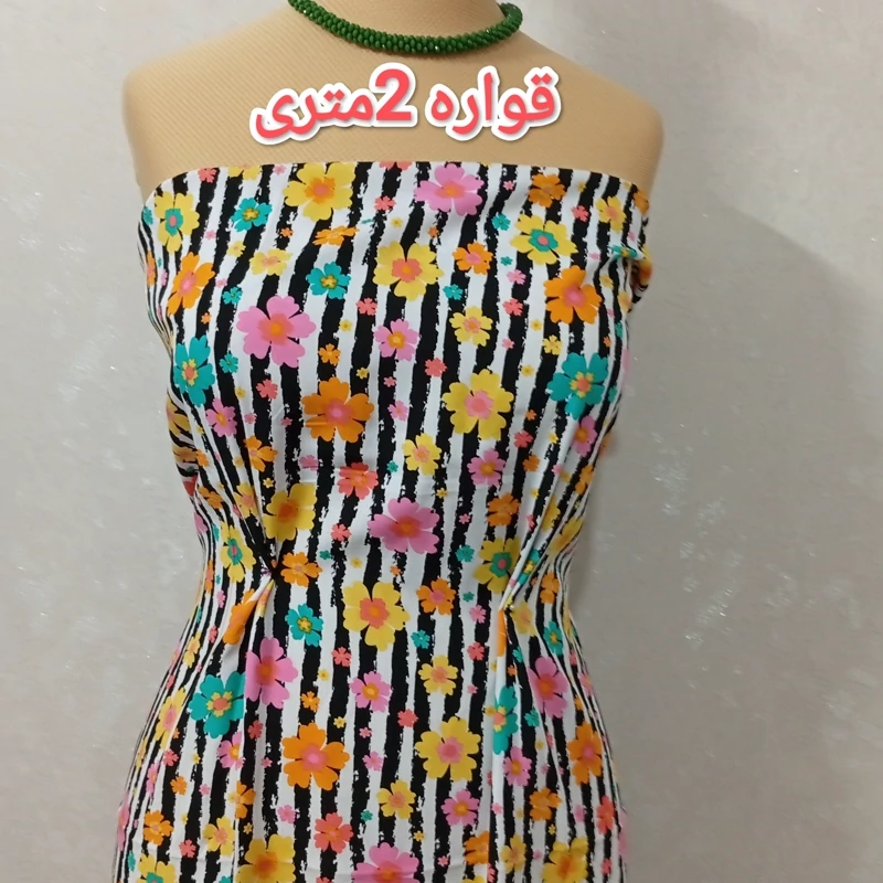 پارچه بهاره تابستانه نخی نخ آلمان (کد 199)