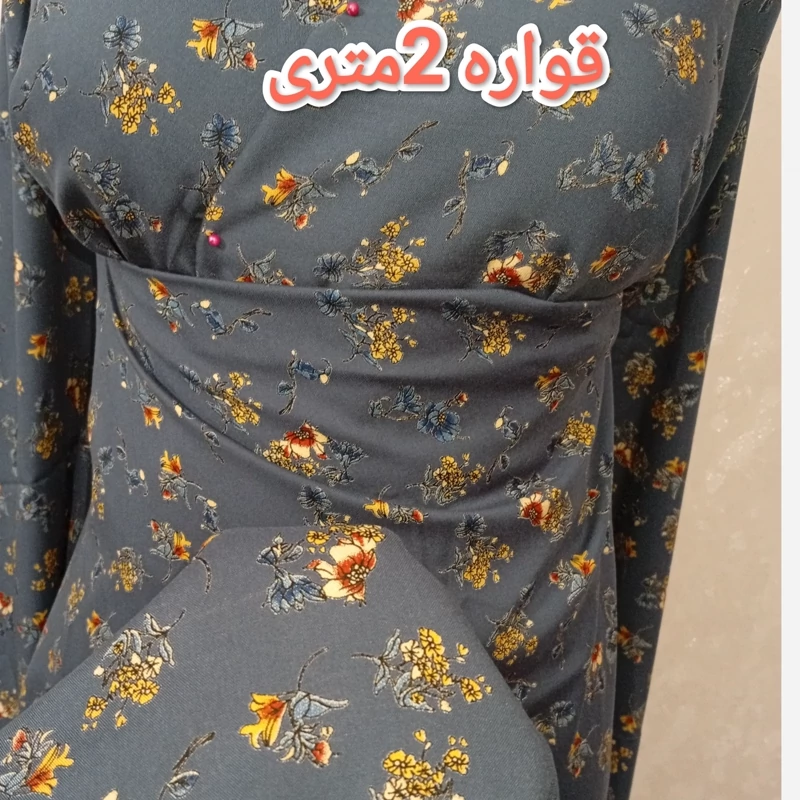 پارچه بهاره تابستانه نخی نخ آلمان (کد 196)