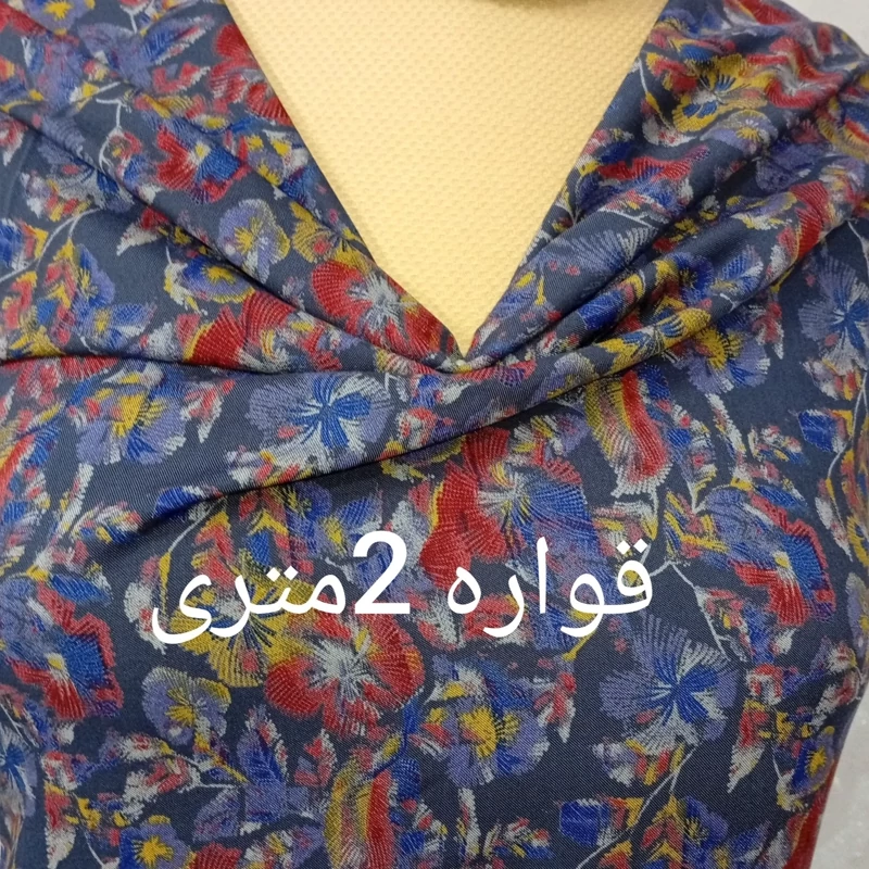 پارچه بهاره تابستانه نخی نخ آلمان (کد 197)