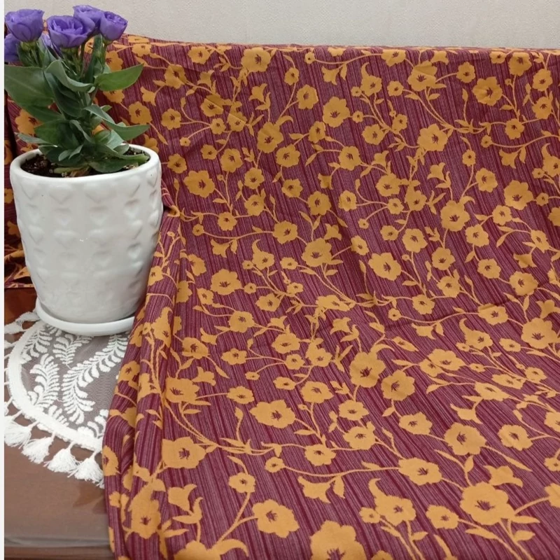 پارچه بهاره تابستانه نخی نخ آلمان (کد 156)